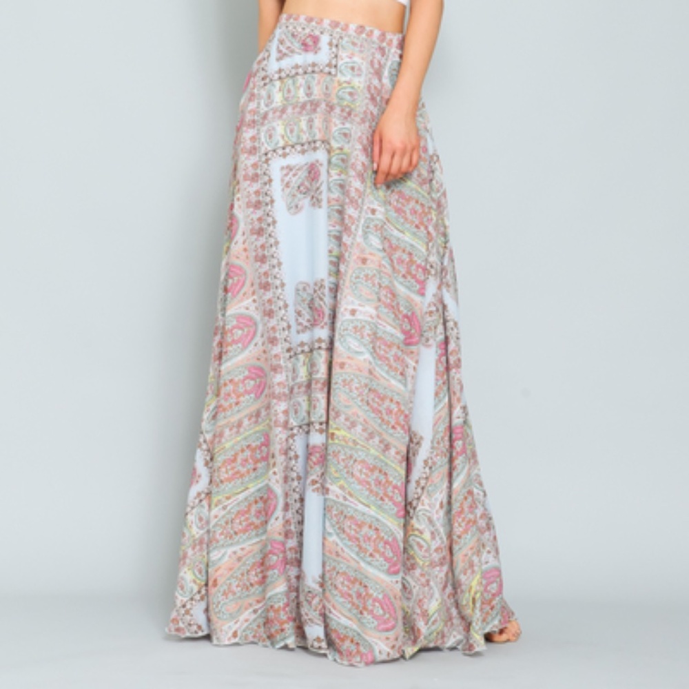 How BeYOUtiful You Are Multicolor Paisley Maxi Skirt